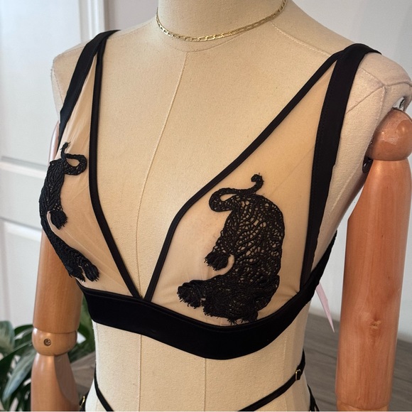 Empress Mimi Arigato Tiger Bra and Panty Lingerie Set - Picture 6 of 14